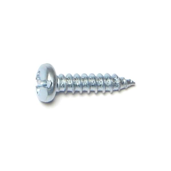 Midwest Fastener Sheet Metal Screw, #6 x 5/8 in, Zinc Plated Steel Pan Head Combination Phillips/Slotted Drive 67592 - main